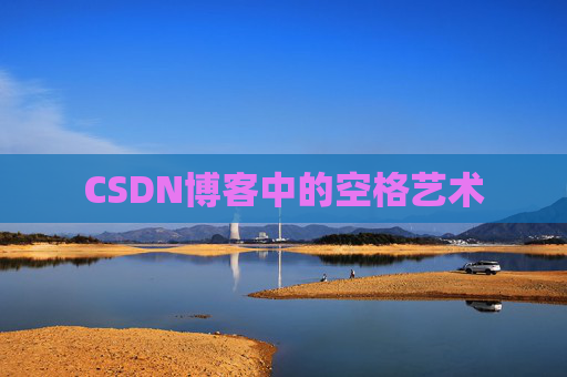 CSDN博客中的空格艺术